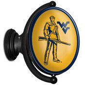 WVU - West Virginia Mountaineers  Rotating LED Team Spirit Wall Sign, FNB-NCWVIR-125