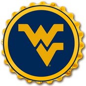 WVU - West Virginia Mountaineers  Team Spirit Bottle Cap Wall Sign