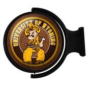 University of Wyoming Cowboys Rotating Illuminated Team Spirit Wall Sign-Round-Pistol Pete, NCWYOM-115-02