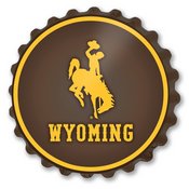 University of Wyoming Cowboys Team Spirit Bottle Cap Wall Sign