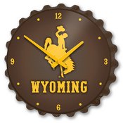 University of Wyoming Cowboys Team Spirit Bottle Cap Wall Clock
