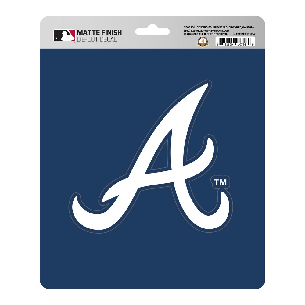 Atlanta Braves Matte Decal Sticker, 39147