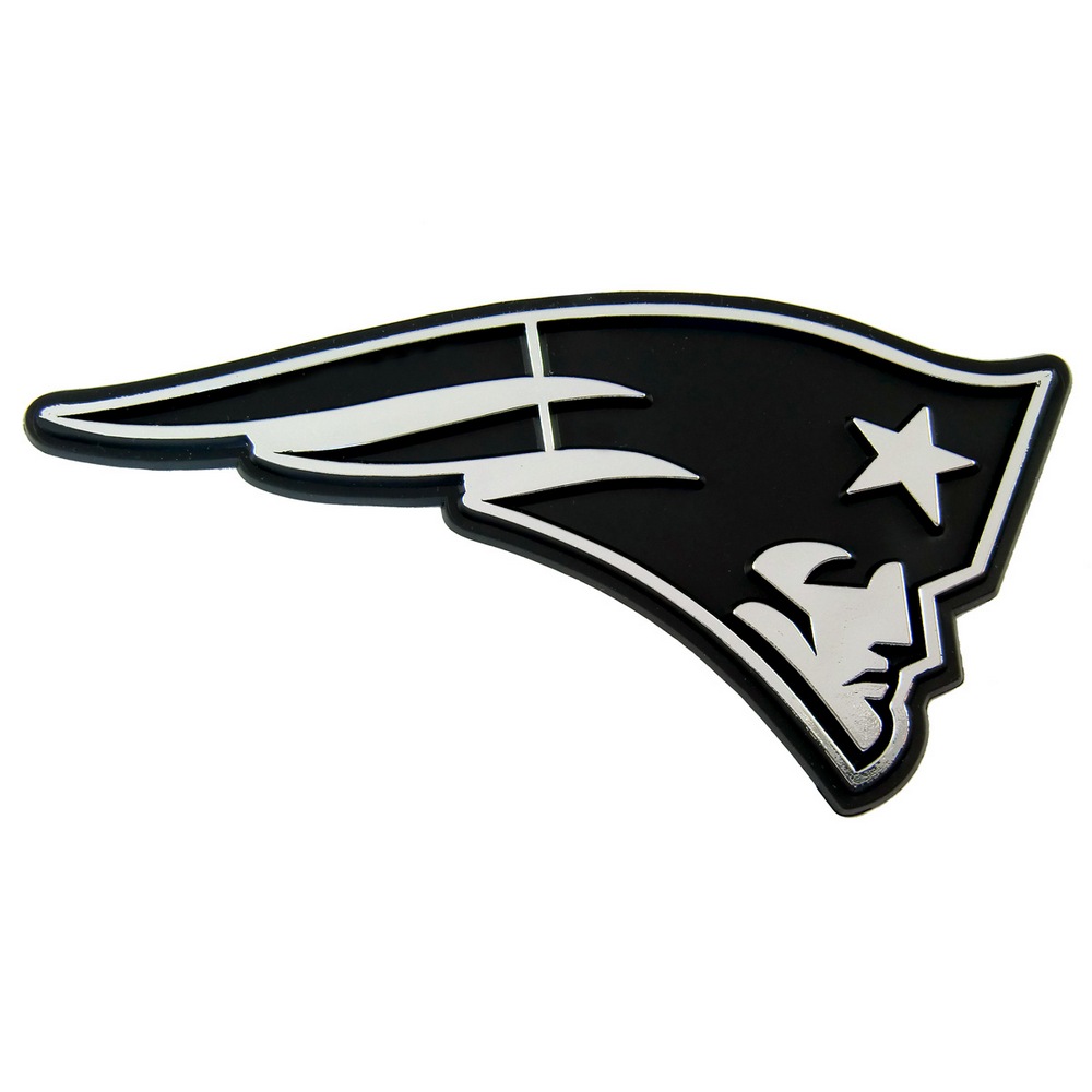 New England Patriots Molded Chrome Plastic Emblem 60275
