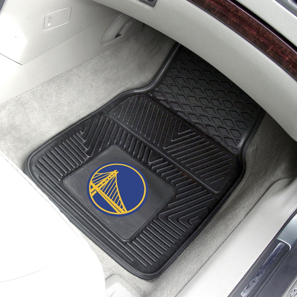 Golden State Warriors Heavy Duty 2-Piece Vinyl Car Mats