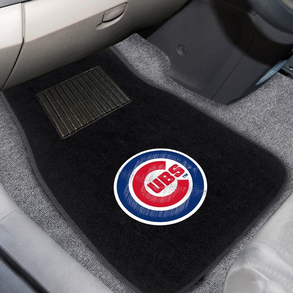 Chicago Cubs Embroidered Car Mat Set 2 Pieces 10742