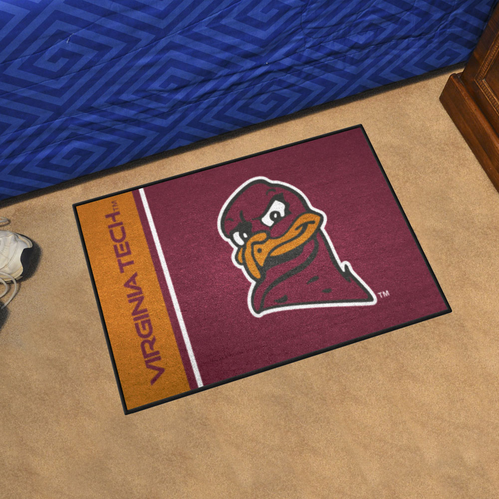 Virginia Tech Rugs Virginia Tech Hokies Starter Mat Accent Rug - 19in. x 30in., Hokie Bird ...