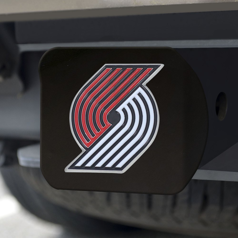 FANMATS NBA Portland Trail Blazers Color Emblem on Chrome Hitch