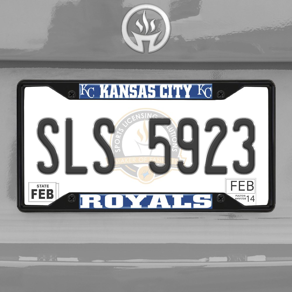 Fan Mats Detroit Tigers Metal License Plate Frame Black Finish