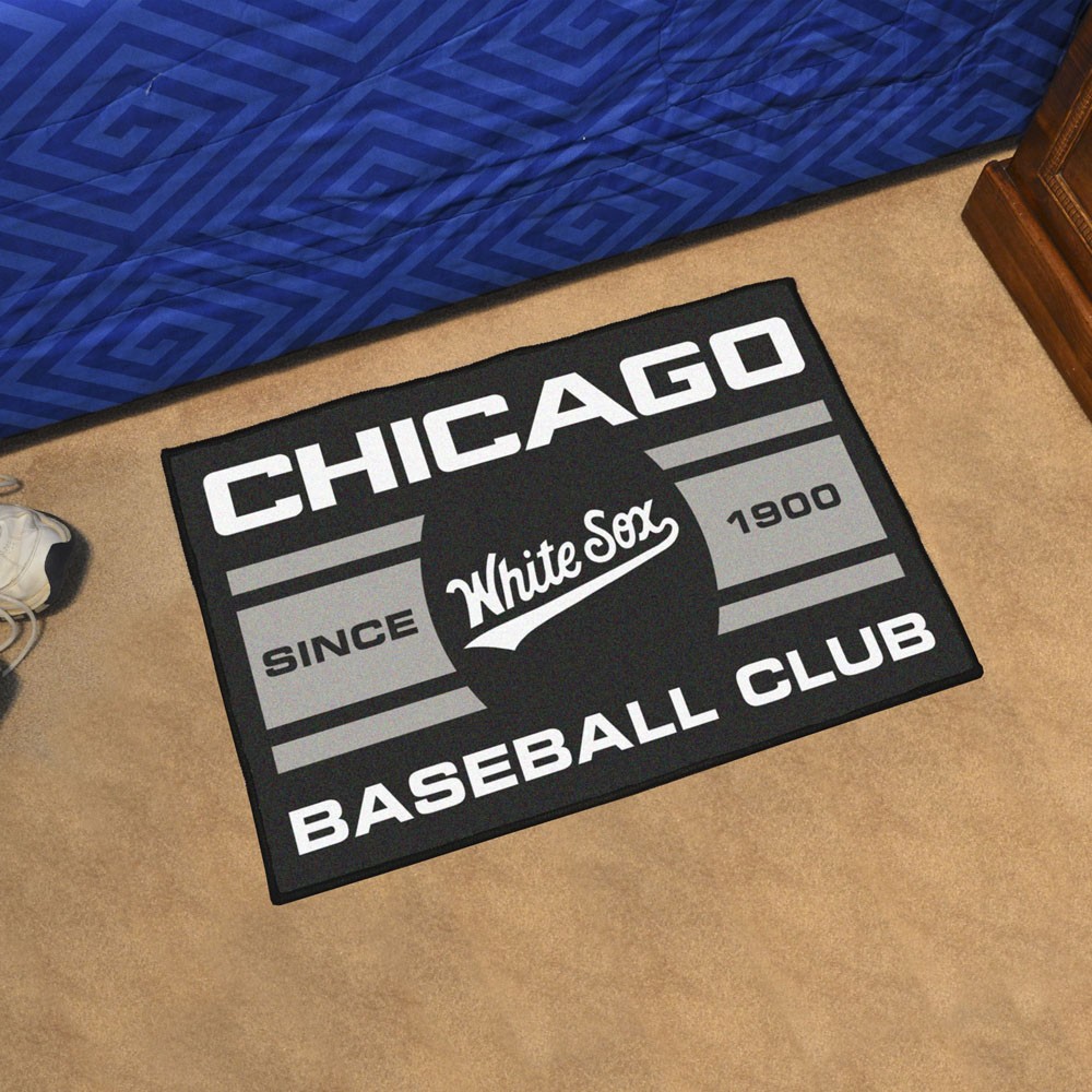 Chicago White Sox Starter Mat Accent Rug - 19in. x 30in. - White