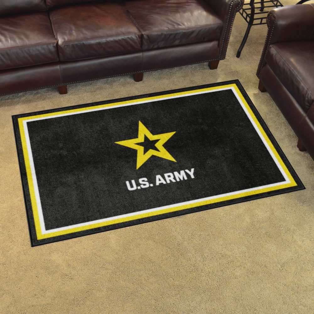 U.S. Army 4ft. x 6ft. Plush Area Rug - U.S Army Official Logo, 38117