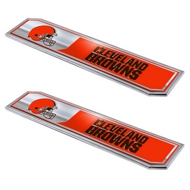 NFL - Cleveland Browns Embossed Truck Emblem 2-pk 1.75 x 8.25 - Primary Logo & Wordmark, 60803