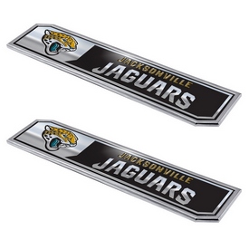 Jacksonville Jaguars 2 Piece Heavy Duty Aluminum Embossed Truck Emblem Set, 60809