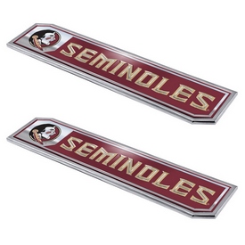 Florida State Seminoles 2 Piece Heavy Duty Aluminum Embossed Truck Emblem Set, 60832