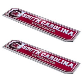 South Carolina Gamecocks 2 Piece Heavy Duty Aluminum Embossed Truck Emblem Set, 60846