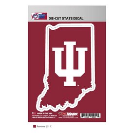 Indiana University State Shape Decal 5 x 6.25 - "UI" Primary Logo / Shape of Indiana, 61329