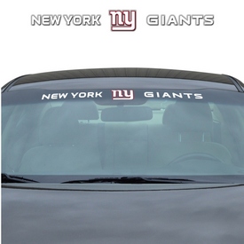 NFL - New York Giants Windshield Decal 34 x 3.5 - Primary Logo and Team Wordmark, 61480
