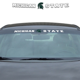 Michigan State University Windshield Decal 34 x 3.5 - Primary Logo and Team Wordmark, 61516