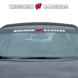 Wisconsin Badgers Sun Stripe Windshield Decal 3.25 in. x 34 in., 61538