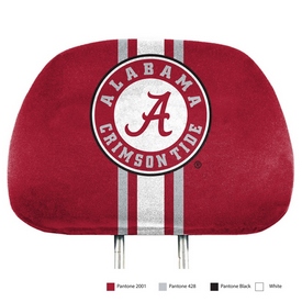 University of Alabama Printed Headrest Cover 14 x 10 - "Round A 'CRIMSON TIDE'" Alternate Logo, 62034