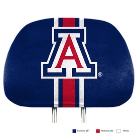 Arizona Wildcats Printed Head Rest Cover Set - 2 Pieces, 62035