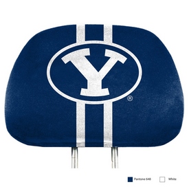 BYU Cougars Printed Head Rest Cover Set - 2 Pieces, 62040