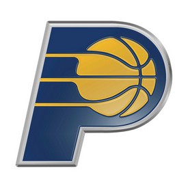 Indiana Pacers Heavy Duty Aluminum Embossed Color Emblem, 711-F606