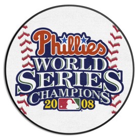 Philadelphia Phillies 2008 MLB World Series Champions Baseball Rug - 27in. Diameter, 9584