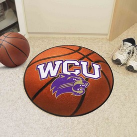 Western Carolina Catamounts Basketball Rug - 27in. Diameter, 644