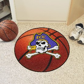 East Carolina Pirates Basketball Rug - 27in. Diameter, 1298