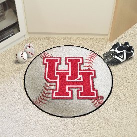 Houston Cougars Baseball Rug - 27in. Diameter, 1524