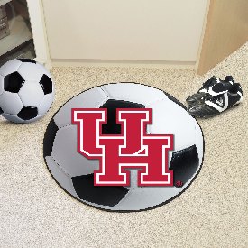 Houston Cougars Soccer Ball Rug - 27in. Diameter, 1525