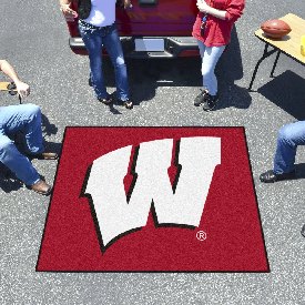 Wisconsin Badgers Tailgater Rug - 5ft. x 6ft. - W Primary Logo, 1641
