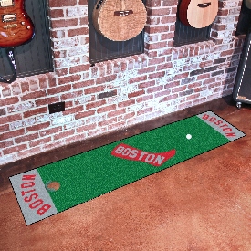 Boston Red Sox Putting Green Mat - 1.5ft. x 6ft. 1908 Retro Logo, 1759