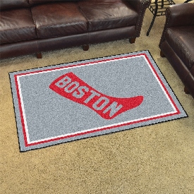 Boston Red Sox 4ft. x 6ft. Plush Area Rug 1908 Retro Logo, 1761