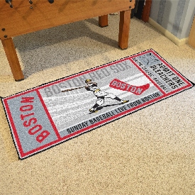 Boston Red Sox Ticket Runner Rug - 30in. x 72in., 1762