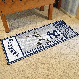 New York Yankees Ticket Runner Rug - 30in. x 72in., 1787