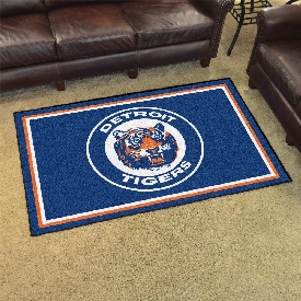 Detroit Tigers 4ft. x 6ft. Plush Area Rug1964, 1916