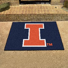 Illinois Illini All-Star Rug - 34 in. x 42.5 in., 1961