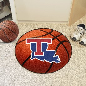 Louisiana Tech Bulldogs Basketball Rug - 27in. Diameter, 2067