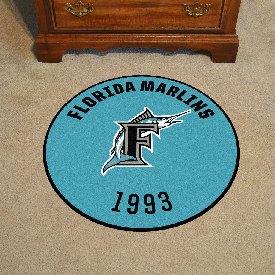 Florida Marlins Roundel Rug - 27in. Diameter, 2216
