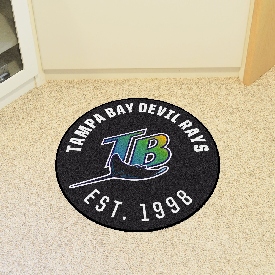 Tampa Bay Devil Rays Roundel Rug - 27in. Diameter, 2298