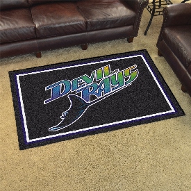Tampa Bay Devil Rays 4ft. x 6ft. Plush Area Rug, 2299