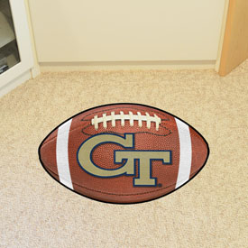 Georgia Tech Yellow Jackets Football Rug - 20.5in. x 32.5in., GT, 2336