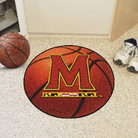 Maryland Terrapins Basketball Rug - 27in. Diameter, 2447