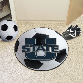 Utah State Aggies Soccer Ball Rug - 27in. Diameter, 2530
