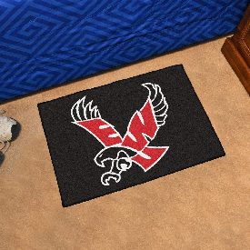Eastern Washington Eagles Starter Mat Accent Rug - 19in. x 30in. - EWU Eagle Primary Logo - Black, 2998