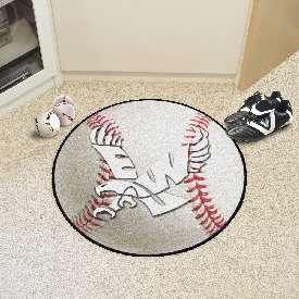Eastern Washington Eagles Baseball Rug - 27in. Diameter, 2999