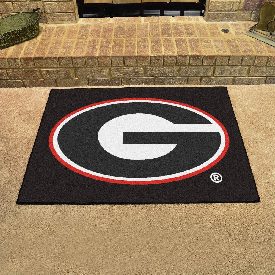Georgia Bulldogs All-Star Rug - 34 in. x 42.5 in. - G Primary Logo - Black, 3018