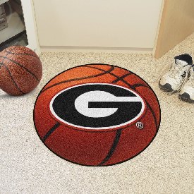 Georgia Basketball Mat 27" diameter, 3022