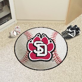 South Dakota Coyotes Baseball Rug - 27in. Diameter, 3035